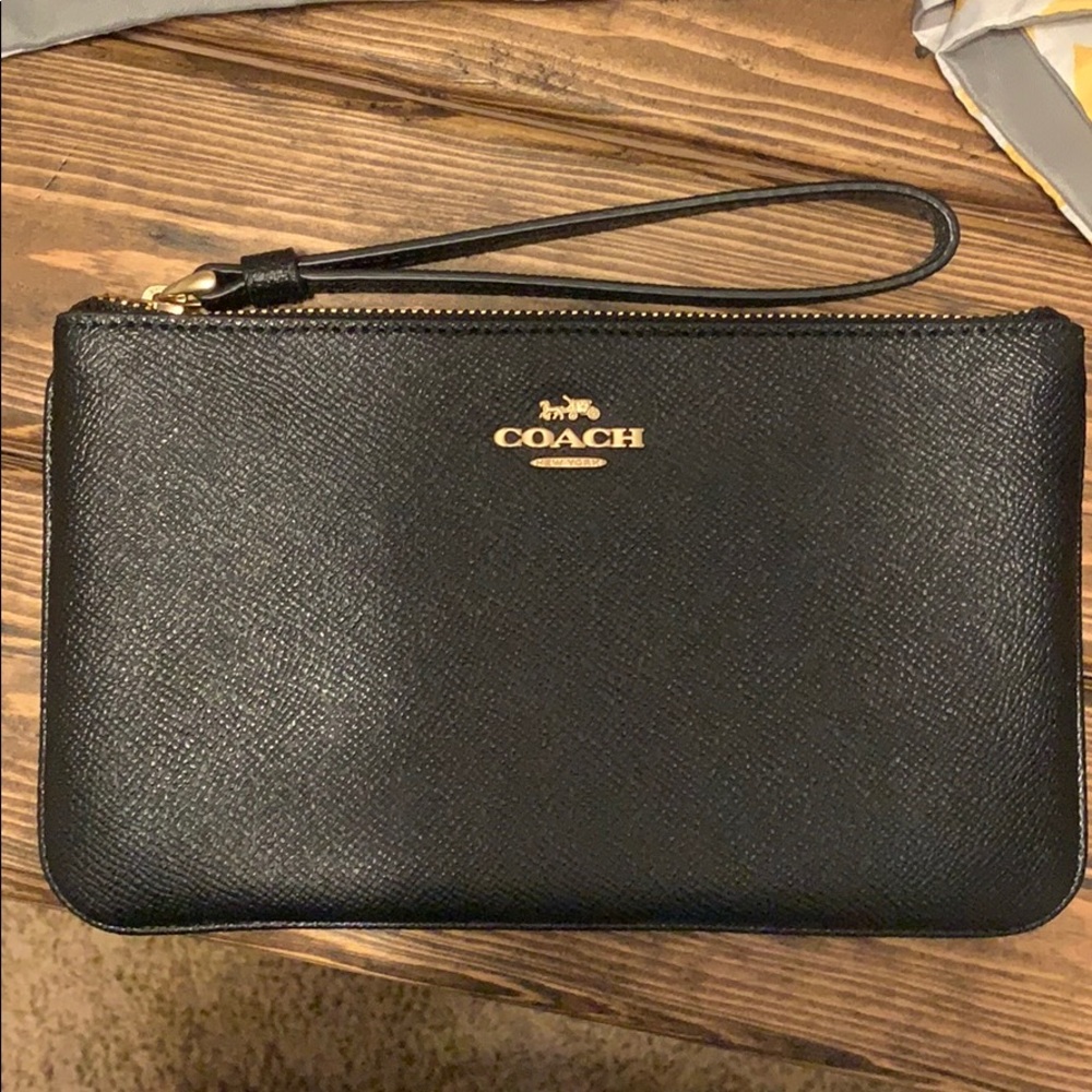 Coach Clutch with wrist strap